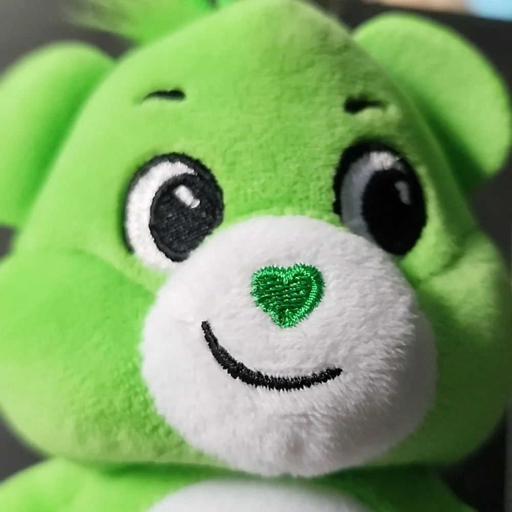 2021 Good Luck Care Bear Green Plush Bear‎ Toy